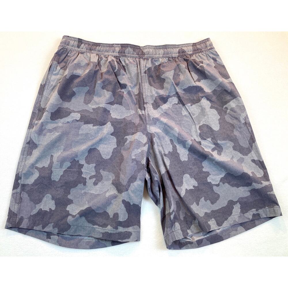 Swim Trunks Gray Camo Pattern Kirkland Signature Large NWT